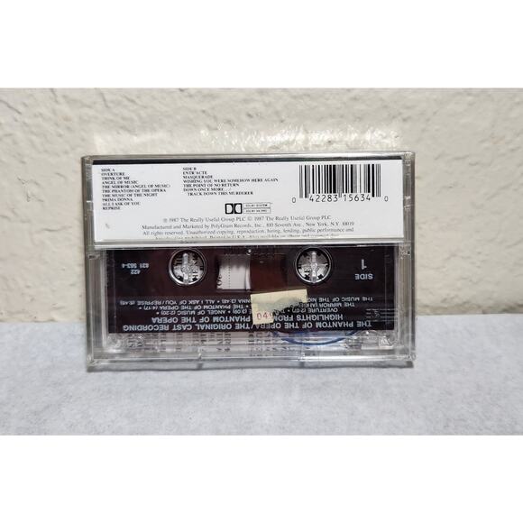Highlights From The Phantom Of The Opera Original Cast Recordings Cassette New - Picture 2 of 6